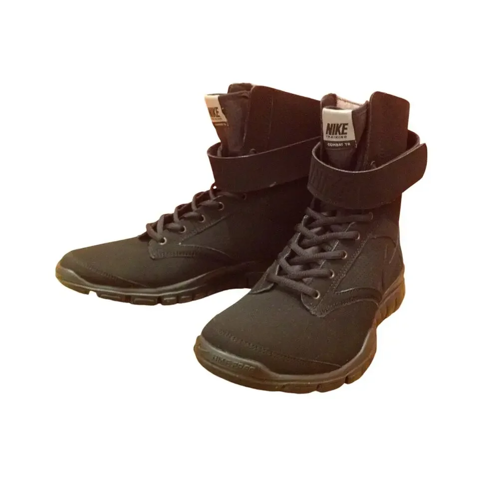 Nike Gym Combat TR Black Leather Women's Size 10.5 - Picture 1 of 8